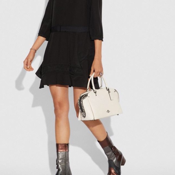 Coach Drew Satchel with snakeskin details - Picture 3 of 8